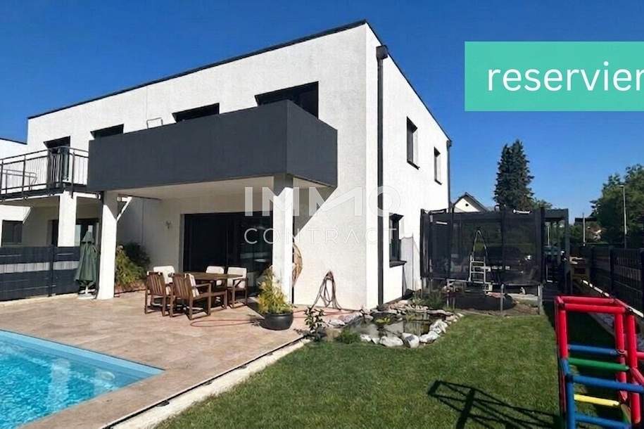 Neuwertige Eckdoppelhaushälfte mit Pool und 10 KV Photovoltaikanlage, Haus-kauf, 499.000,€, 3270 Scheibbs