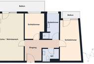 Gepflegte 3-Zimmer-Wohnung in sonniger Lage von Schlins
