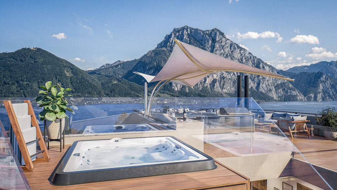 Einzigartiges Luxuspenthouse mit Seeblick