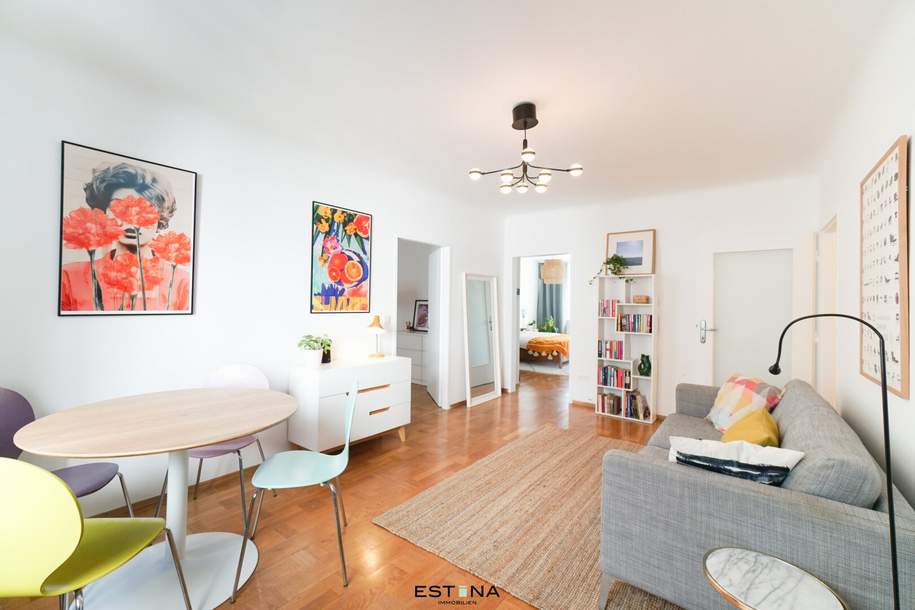 Helle Drei-Zimmer Wohnung mit perfektem Grundriss nahe WU und Prater, Wohnung-kauf, 380.000,€, 1020 Wien 2., Leopoldstadt