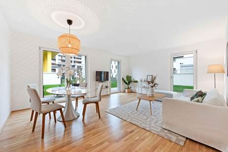 Neubau-Highlight: 3-Zimmer-Wohnung mit eigenem Garten &amp; Terrasse!, Wohnung-kauf, 221.000,€, 1210 Wien 21., Floridsdorf