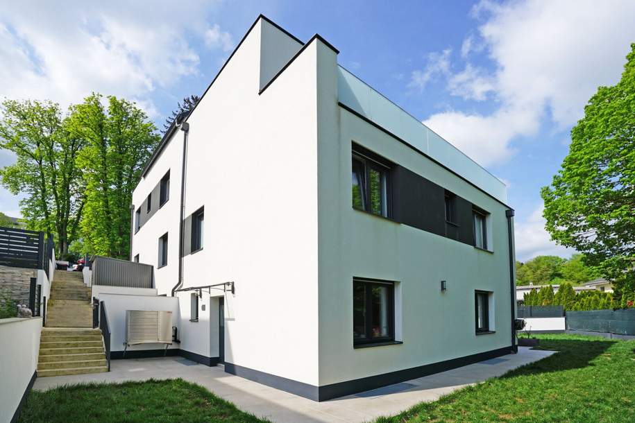 Neuwertige Doppelhaushälfte mit Photovoltaikanlage, Eigengarten, Garten- und Dachterrasse in Pressbaum!, Haus-kauf, 690.000,€, 3031 Sankt Pölten(Land)