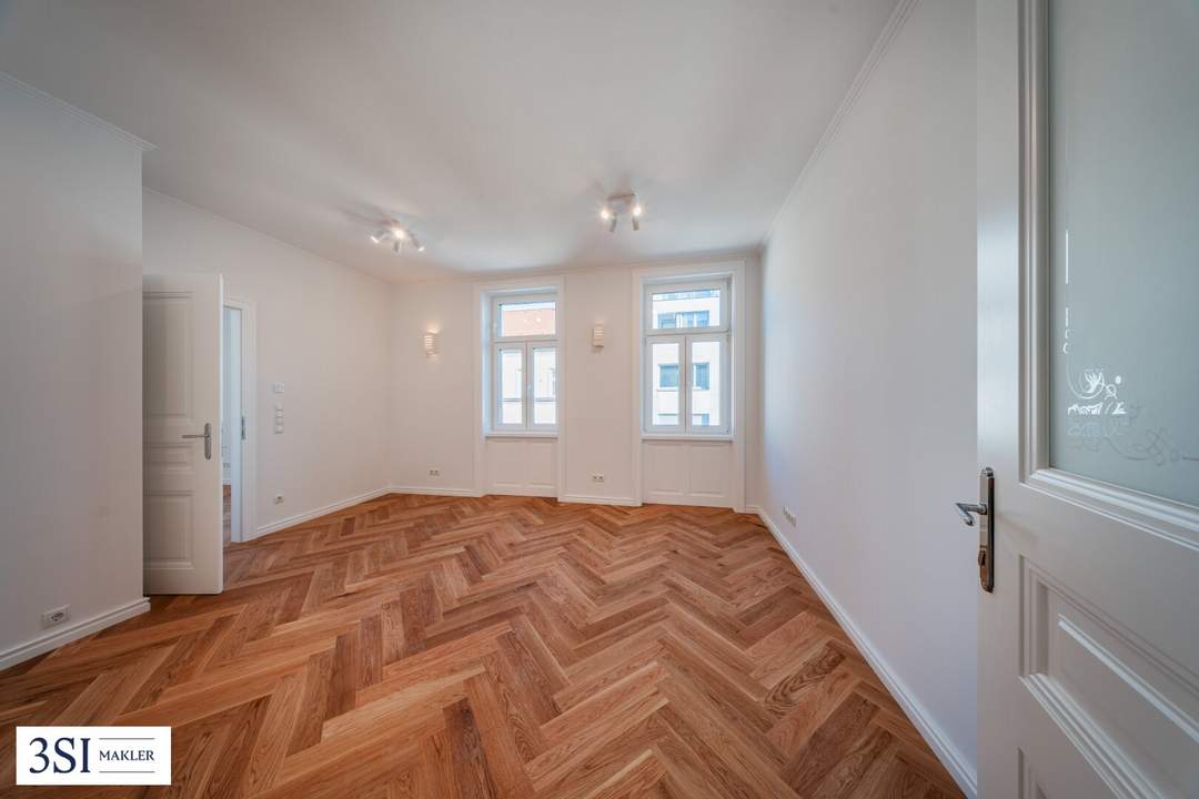 Altbau trifft Design – Traumhafte 3-Zimmer-Wohnung frisch saniert mit hofseitigem Balkon