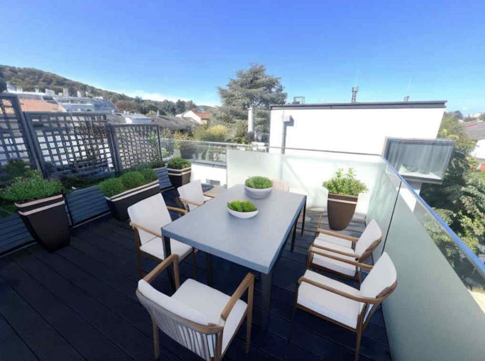 MÖDLING! Moderne 3-Zimmer DG-Maisonette mit GARTEN + TERRASSE in toller Lage! ERSTBEZUG!