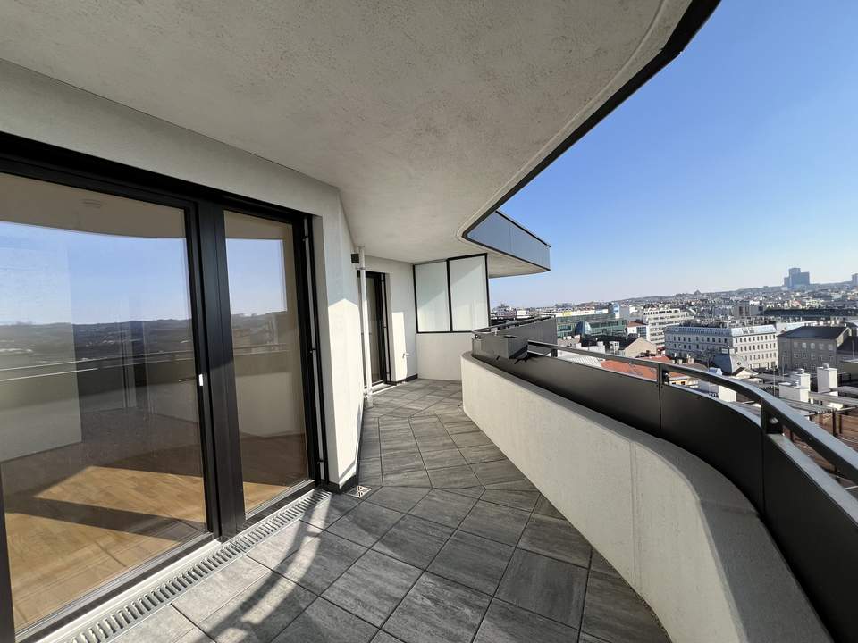 PENTHOUSE-MAISONETTE im 10. &amp; 11. Stock: EXKLUSIVES WOHNEN mit privatem Dachgarten und Panaoramablick!