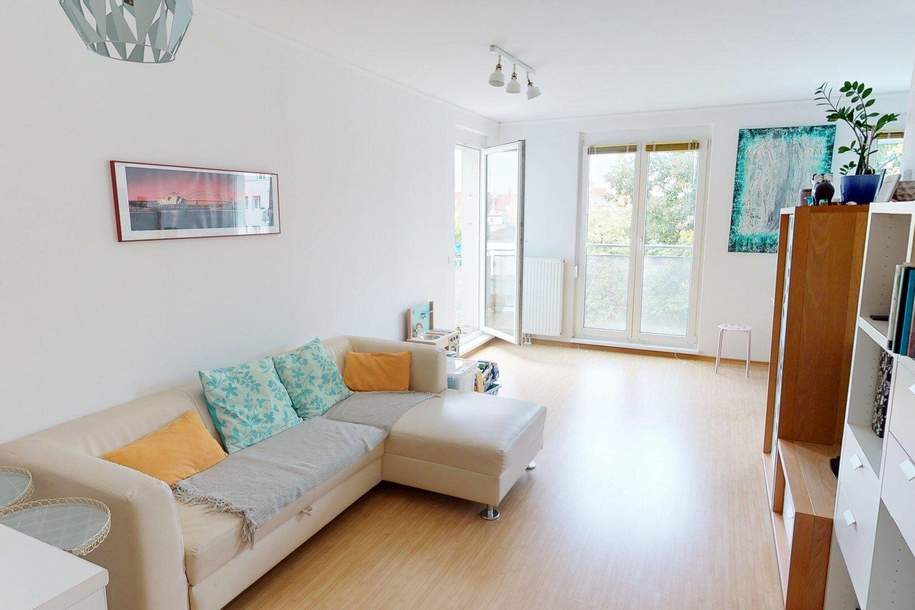 Helle 2-Zimmer-Wohnung mit Balkon &amp; TG-Platz, Wohnung-kauf, 249.000,€, 2500 Baden