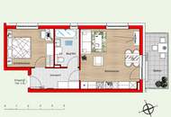 Ruhige 2-Zimmer Wohnung | 50 m² Wohnfläche | mit Balkon (Ziegelmassivbau!)