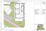 Erstbezug 01.10.2026: Geförderte 3 Zimmer Wohnung mit Eigengarten - Tiergartenweg 32e - Top 1e