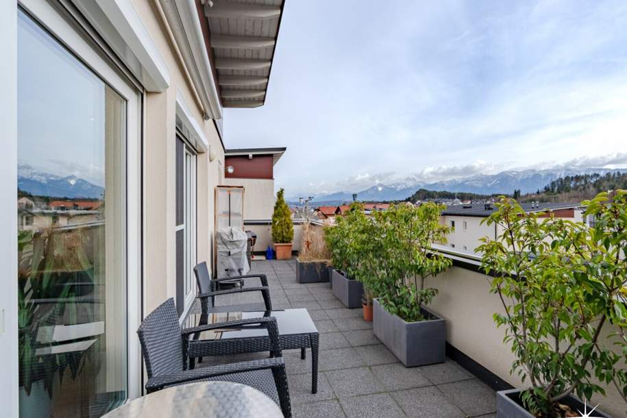 Großzügige Dachgeschoßwohnung mit 5 Zimmern, traumhafte Dachterrasse und Loggia., Wohnung-kauf, 538.000,€, 9500 Villach(Stadt)