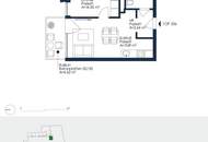 Urbaner Wohntraum in Zentrumsnähe - Kompakte 2-Zimmer-Wohnung mit gemütlicher Außenfläche!