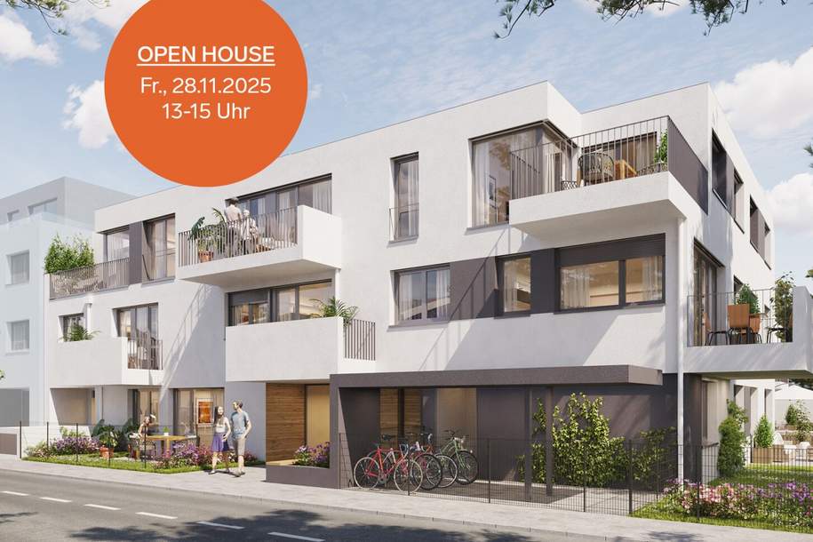 OPEN HOUSE 28.11. - Anleger-Hit! Nachhaltig &amp; exklusiv: Großzügige 2-Zimmer Gartenwohnung in ruhiger Umgebung! Ihr modernes Refugium mit Top-Anbindung!, Wohnung-kauf, 299.000,€, 2320 Bruck an der Leitha