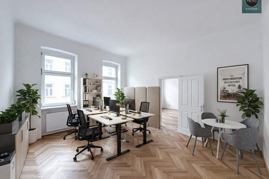 Erstbezug: Neu renoviertes Büro nahe Brunnenmarkt!, Gewerbeobjekt-miete, 1.274,35,€, 1160 Wien 16., Ottakring