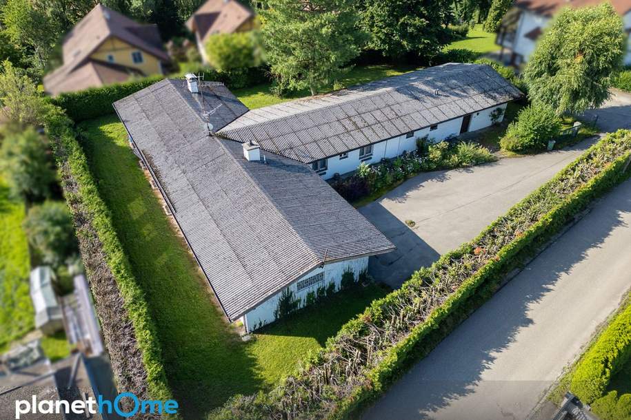 Bungalow mit zwei Wohneinheiten auf rund 1.800 m² großem Grundstück in Ruhelage, Haus-kauf, 980.000,€, 4863 Vöcklabruck