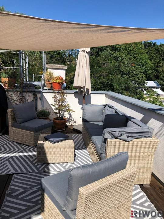 ROOFTOP LIVING - 32M² PRIVATE DACHTERRASSE MIT HOHE WARTE GRÜNBLICK - KLIMA - NÄHE U4