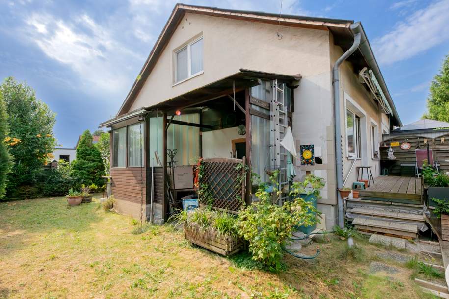 Schöne Doppelhaushälfte mit 230m2 Grund in Essling!, Haus-kauf, 369.000,€, 1220 Wien 22., Donaustadt