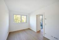 Naturnah &amp; stilvoll – 2-Zimmer-Balkonwohnung mit Parkblick nahe der Donau! ERSTBEZUG!