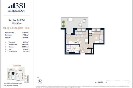 Ein feiner Ort zum Leben mit top Infrastruktur und U1 Nähe, Wohnung-kauf, 266.338,€, 1220 Wien 22., Donaustadt