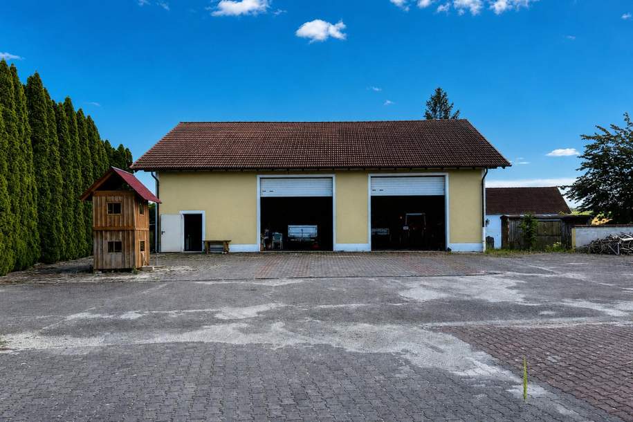 Vielseitige Lagerhalle an Fernstraße 137 zu mieten, Gewerbeobjekt-miete, 1.090,00,€, 4775 Schärding