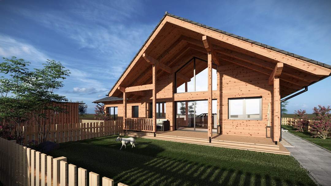 Neubau Chalet (Bungalow) mit ausgebautem Dachgeschoss - ideal zur touristischen Vermietung aber auch für Hauptwohnsitz!