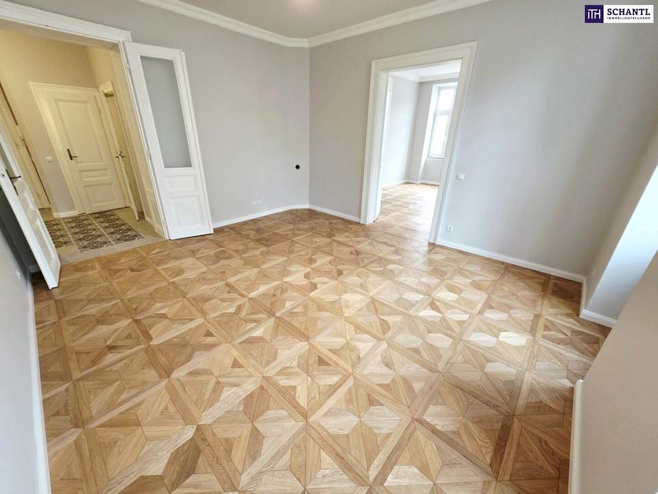 Kernsanierter Altbau in Bestform! Wiener Klassik vom Feinsten! Frisch saniertes Altbaujuwel + Flügeltüren + Stuck + Perfekt aufgeteilte 3 Zimmer! Qualität die man sieht!