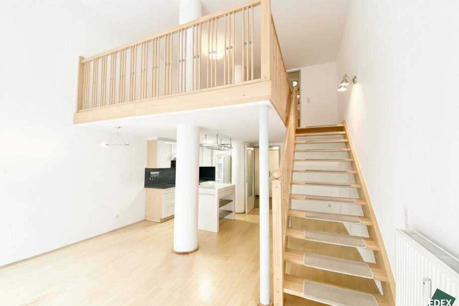 Charmante Galerie-Wohnung mit Garten nahe U4 Braunschweiggasse, Wohnung-miete, 1.199,00,€, 1140 Wien 14., Penzing