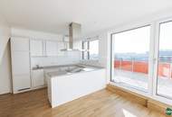 PROVISIONSFREI - ERSTBEZUG - Bezugsfertige, klimatisierte Dachmaisonette-Wohnung mit 3 Schlafzimmern, Wohnküche und 45 m² Terrassen