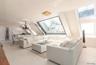 Exklusive Luxus-Dachgeschosswohnung mit ca. 60 m² Dachterrasse | voll möbliert | Smart Home | Garage | 1180 Wien
