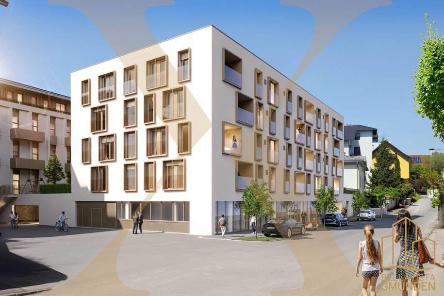 PROVISIONSFREI! Leistbare 2-Zimmer-Wohnung mit gemütlicher Loggia im Zentrum von Gmunden zu verkaufen!, Wohnung-kauf, 269.000,€, 4810 Gmunden