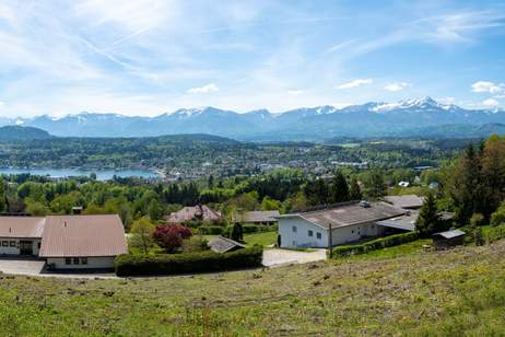 Logenplatz über Velden mit traumhaftem Wörthersee-Blick, Grund und Boden-kauf, 895.000,€, 9220 Villach Land