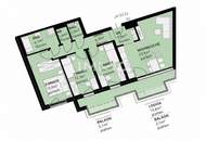 Sonnige 3-Zimmer-Wohnung mit großem Balkon im provisionsfreien Erstbezug