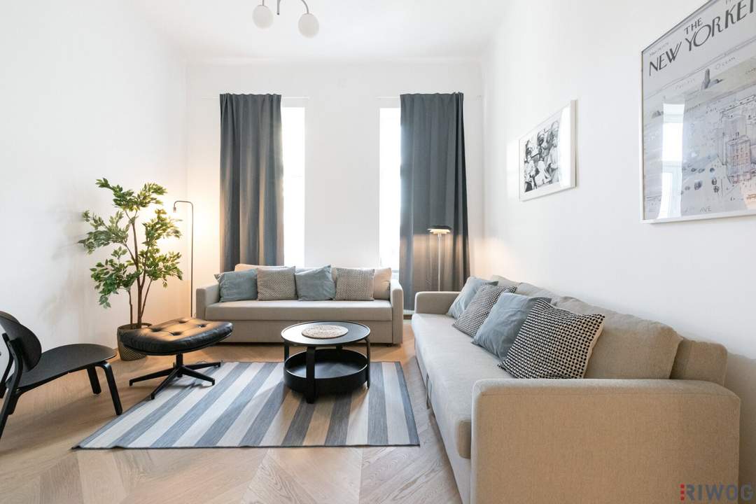 ALLES MIT STYLE II AIRBNB oder SELBST EINZIEHEN II KOMPLETT MÖBLIERTE TERRASSENWOHNUNG II SOFORT NUTZBAR II NÄHE U6/AKH/VOLKSOPER/WUK