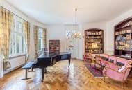Altbau-Residenz I Böcklinstraße I Wohnsalon/Klavier/Konzertzimmer I historische Veranda & Bleiglasfenster I Lift
