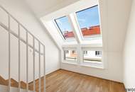 DACHTERRASSE mit spektakulärem Fernblick | DG-Maisonette Nähe Alte Donau | Erstbezug | Teils hofseitig | Fernwärme | TG-Stellplatz optional | Ideal für Anleger oder Eigennutzer | Nachhaltiges Projekt