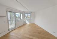 stylische 55m² Dachgeschosswohnung | 2 Zimmer | 23m² Terrasse mit Süd-West Blick | Klimaanlage & Außenjalousien
