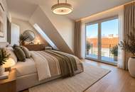 Wohnen mit Stil – 3-Zimmer-Dachgeschoss mit 2 En-suite-Bädern & Terrasse