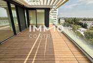 Danubeview! THE modern residential complex. 2 rooms, terrace at the 8th floor.