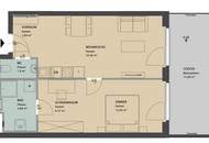 Moderne 2-Zimmer Wohnung mit großem Balkon