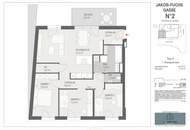 JF2 - Moderne Erstbezugswohnung, 4 Zimmer, Balkon in Brunn/Gebirge