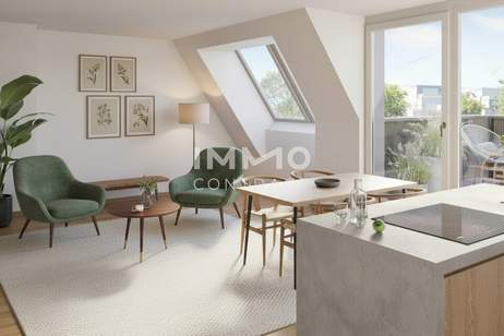 WOHN(T)RAUM OBERLAA: Dachgeschoss-Traumwohnung – neu & exklusiv, Wohnung-kauf, 264.500,€, 1100 Wien 10., Favoriten