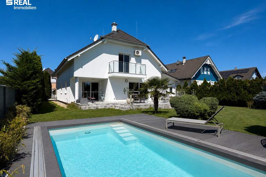 Stilvolles Designhaus mit Pool und großzügige Garage – Wohnen auf höchstem Niveau, Haus-kauf, 699.000,€, 2473 Neusiedl am See