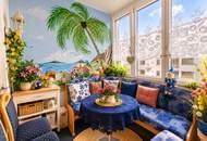 Farbenfrohe 2-Zimmer-Wohnung mit Loggia
