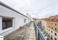 Dachgeschoss - Neubau - Büro mit großer Rundum-Terrasse nahe U3! Provisionsfrei!