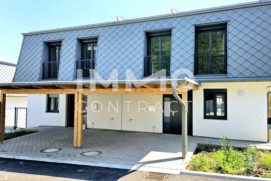 Mietkauf: Elegante Doppelhaushälfte mit Weitblick - Modern, hell, geräumig, Haus-miete, 1.774,43,€, 7202 Mattersburg