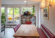 Dachgeschosswohnung in Ruhelage mit traumhaftem Grünblick, eigenem Garten und Garage