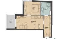 Hofruhelage: Moderne 2-Zimmer Wohnung mit Balkon nahe Donau