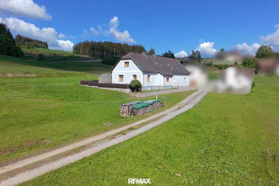 Naturnah wohnen: Klassisches Einfamilienhaus mit Garten und Doppelgarage, Haus-kauf, 165.000,€, 3664 Zwettl