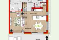 Doppelhaushälfte | 121 m² Wohnfläche &amp; bis zu 3 Meter Raumhöhe | Garten, 2 Parkplätzen | Ziegelmassivbauweise