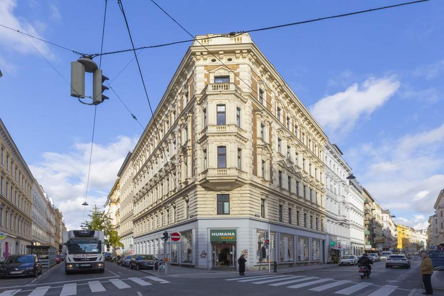 Gumpendorfer Straße - 83% Leerstand bzw. befristet, Zinshaus mit DG-Potential in Toplage, Gewerbeobjekt-kauf, 10.900.000,€, 1060 Wien 6., Mariahilf