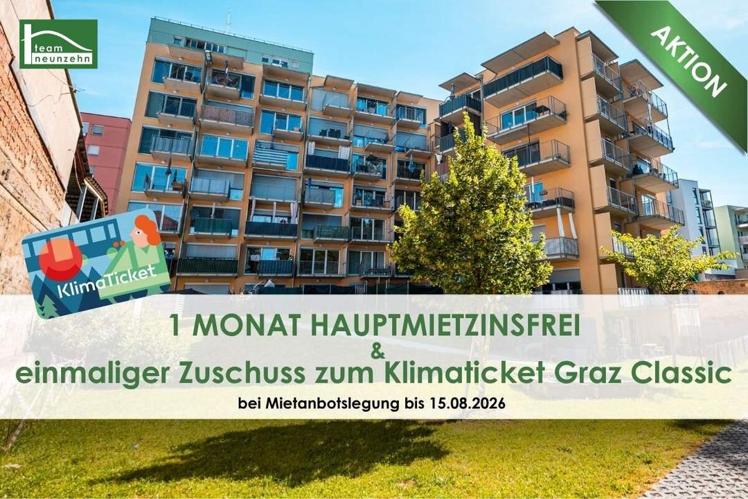 Moderner Wohnkomfort in zentraler Lage - Idyllische 3-Zimmer-Wohnung mit Freifläche!
