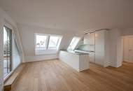 EDUART-Die Kunst des Wohnens: Hochwertiger 3-Zimmer DG-ERSTBEZUG mit ca. 16m² Terrasse (10/24)